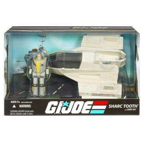Gi Joe 25th Anniversary Sharc Tooth With Deep Six Action Figure Vehicle