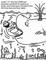 Jonah Whale Coloring Pages Printable Bible Kids Story Color Sheet Sheets Sunday School Print Children Crafts Scripture Excellent Popular Getcolorings sketch template