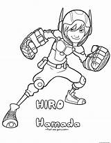 Hero Coloring Big Pages Printable Hiro Hamada Kids Print Max Escalator Getcolorings Ba sketch template