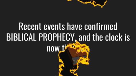End Times Prophecy Confirmed Bible Prophecies Of The