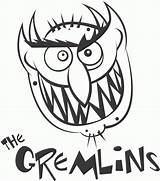 Gremlins Coloring Gremlin Pages Scary Monsters Color Supercoloring Popular Printable Drawing Silhouettes sketch template