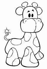 Baby Giraffe Coloring Sheets Cute Designs Clipart sketch template