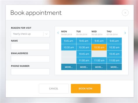 book appointment booking website website template  website