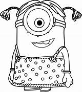 Minions Minion Coloring Pages Girl Drawing Color Kids Outline Cartoon Bob Teens Baby Cartoons Sheets Despicable Kevin Little Printable Harry sketch template