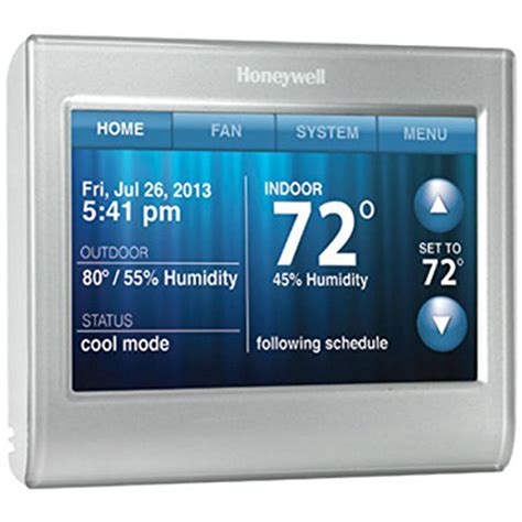 honeywell wi fi  touchscreen thermostat silver ebay