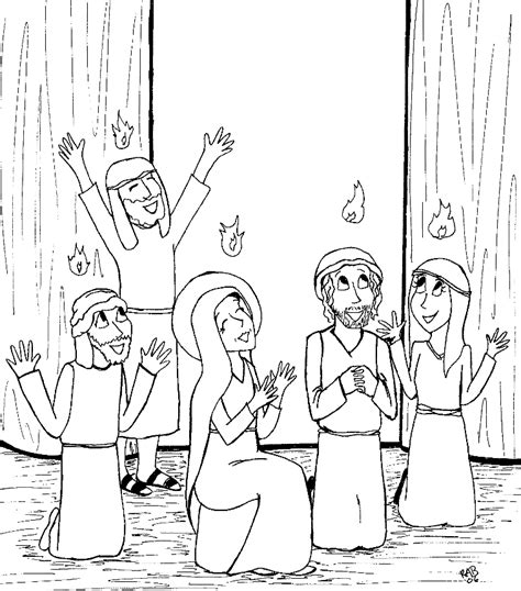 pentecost coloring page coloring home