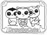 Coloring Cute Draw Pages Animals So Printable Kawaii Things Drawing Kids Print Baby Sheets Color Selfie Happy Face Unicorn Colorings sketch template