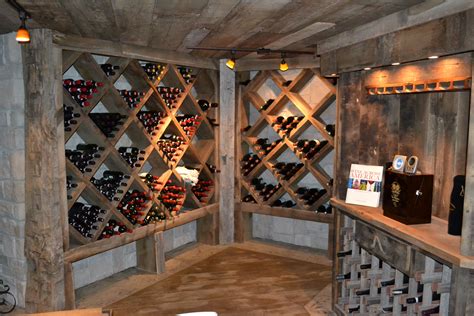 custom reclaimed wine cellar cabinets rustic furniture