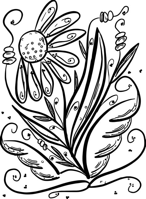 summer coloring pages flowers