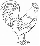 Rooster Coloring Pages Printable Chicken Kids Adults Color Year Clipart Print Drawing Roosters Baby Chinese Colouring Template Printcolorcraft Animals Draw sketch template