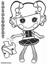 Lalaloopsy Coloring Pages Doll Book sketch template