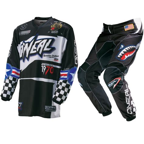oneal   youth mx gear element afterburner black kids motocross