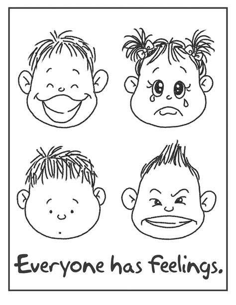 feelings  coloring page dorky doodles