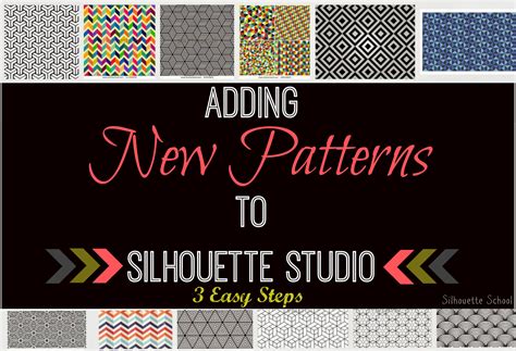 adding patterns  silhouette studio   easy steps  tutorial
