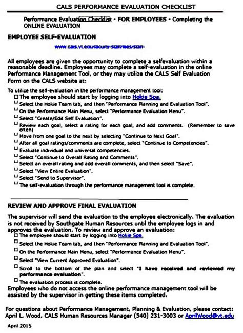 employee self evaluation sample mous syusa