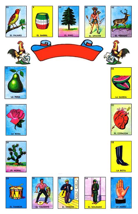 loteria  occasion master blank template  etsy