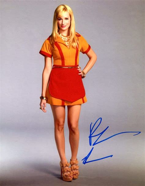 Beth Behrs Autograph Signed Photograph Von Behrs Beth Signed By