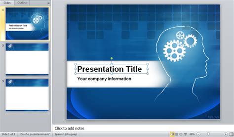 powerpoint template offres de stage