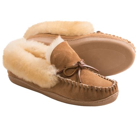 clarks double faced shearling moc slippers  women  save