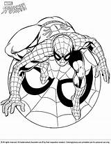 Spider Coloring Man Pages sketch template