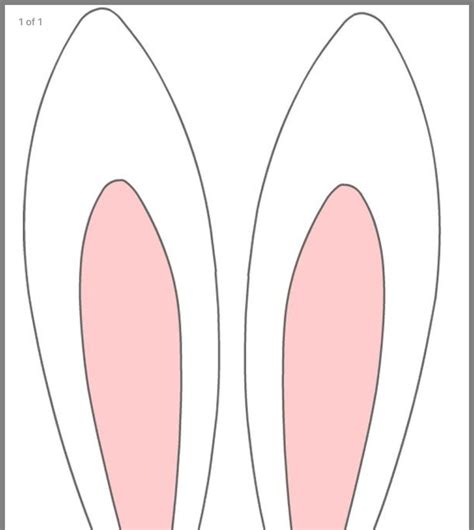 lista  imagen de fondo molde plantillas de orejas de conejo