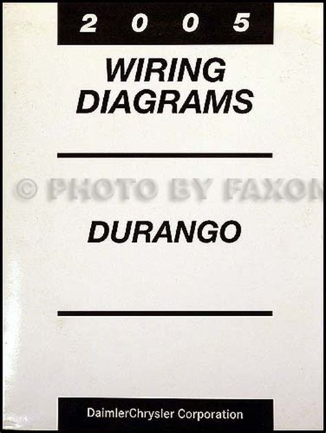 dodge durango wiring diagram manual original