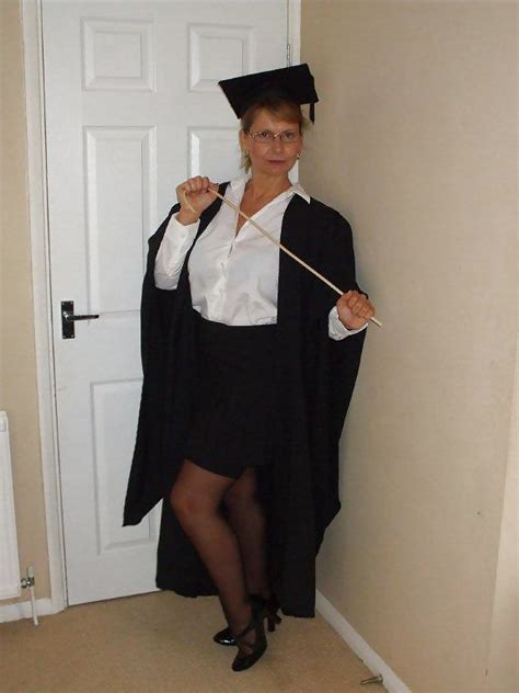 british busty milf sandy dressed as a school mistress 20
