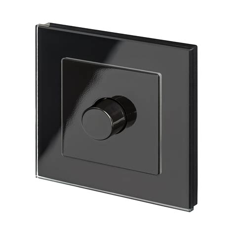 crystal pg rotary intelligent led dimmer switch gway black retrotouch designer light
