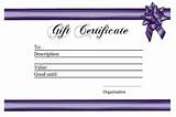 Free Printable Gift Certificate Maker Images
