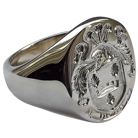 ace jewellery sterling silver mens large oval family crest signet rings xmm oval family
