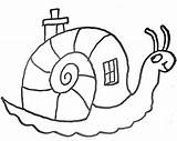 Escargot Caracol Maison Coloriages Comptine Colorier Casitas Snails Caracoles Snail Humoristique Stylisé Siguiente sketch template