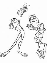 Tiana Naveen Coloriage Frog Sapos Rana Unique Casal Singing Visita Dibujosonline Bacheca sketch template