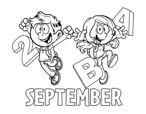 september coloring page coloringcrewcom