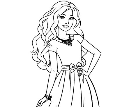 barbie coloring pages  girls toddlers adults print color craft