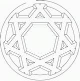 Formen Geometrische Malvorlage Mandalas Spiele sketch template