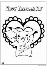 Pikachu Coloring Valentines Pages Pokemon Valentine Color Printable Picachu Colouring Cat Choose Board Getdrawings Drawing Bilder Rainbow sketch template