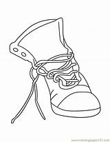 Shoe Sandal Coloringhome sketch template