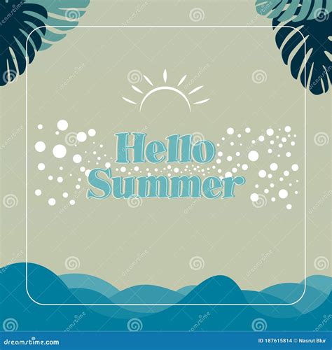 summer holidays illustration vector stock vector illustration  minimalist logo