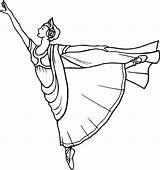 Ballerina Danseuse Classique Bailarina sketch template