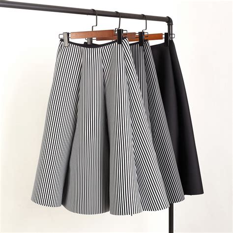 2018 Women Skirts Space Cotton Girl New Black White