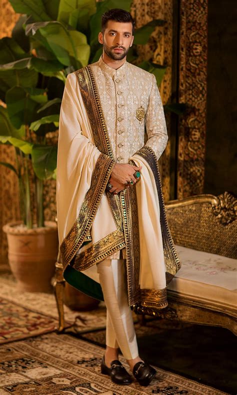exquisite pakistani groom wear designers