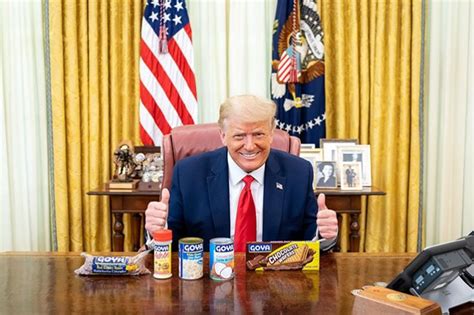 donald trump poses  goya beans hours  daughter ivanka prompted fury  endorsing brand