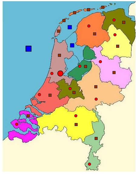 nederlandse provincies en steden aardrijkskunde basisonderwijs onderwijs