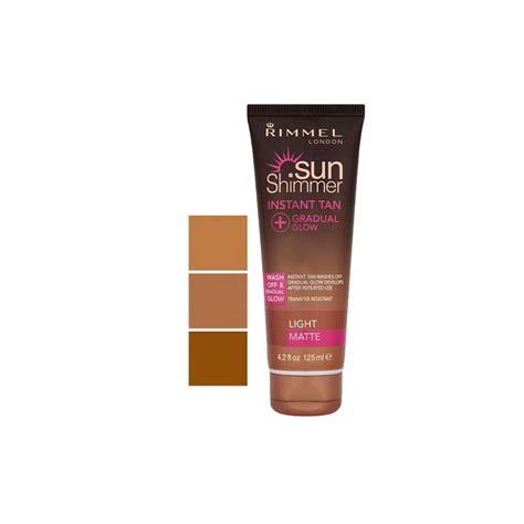 rimmel sunshimmer hr instant tan  body  face ml