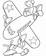 Coloring Pages Kids Airplane Printable Airplanes Kid sketch template