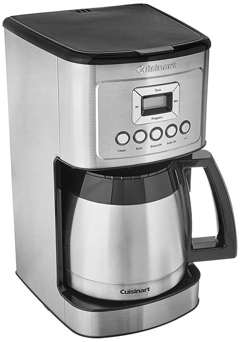 cuisinart programmable thermal coffeemaker  cup stainless steel certified refurbished