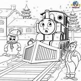 Thomas Coloring Pages Train Friends Colouring Engine Tank Christmas Printable Steam Kids Winter Color Print Book James Frosty Sheets Diesel sketch template