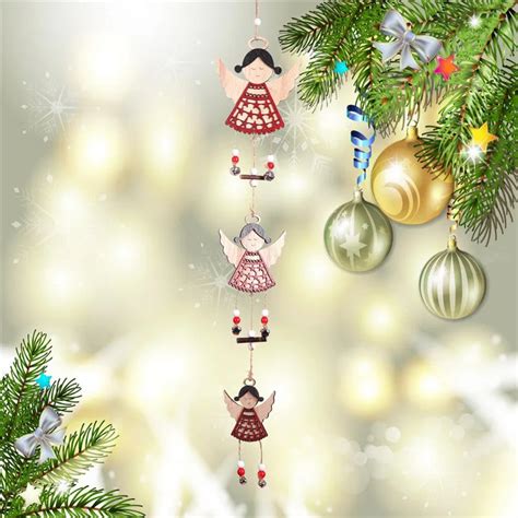 nieuwe kerst houten decoraties angel kerst hanger kerstboom deuren en ramen creatieve opknoping