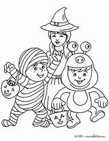 Halloween Kids Coloring Pages Costumes Sheets Mummy Colouring Fun Spooky Monster Baskets Candy Printable Happy Treat Print Printables Colour Activities sketch template
