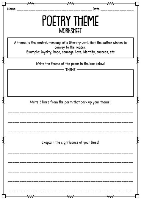 images  poetry terms  grade worksheets high school